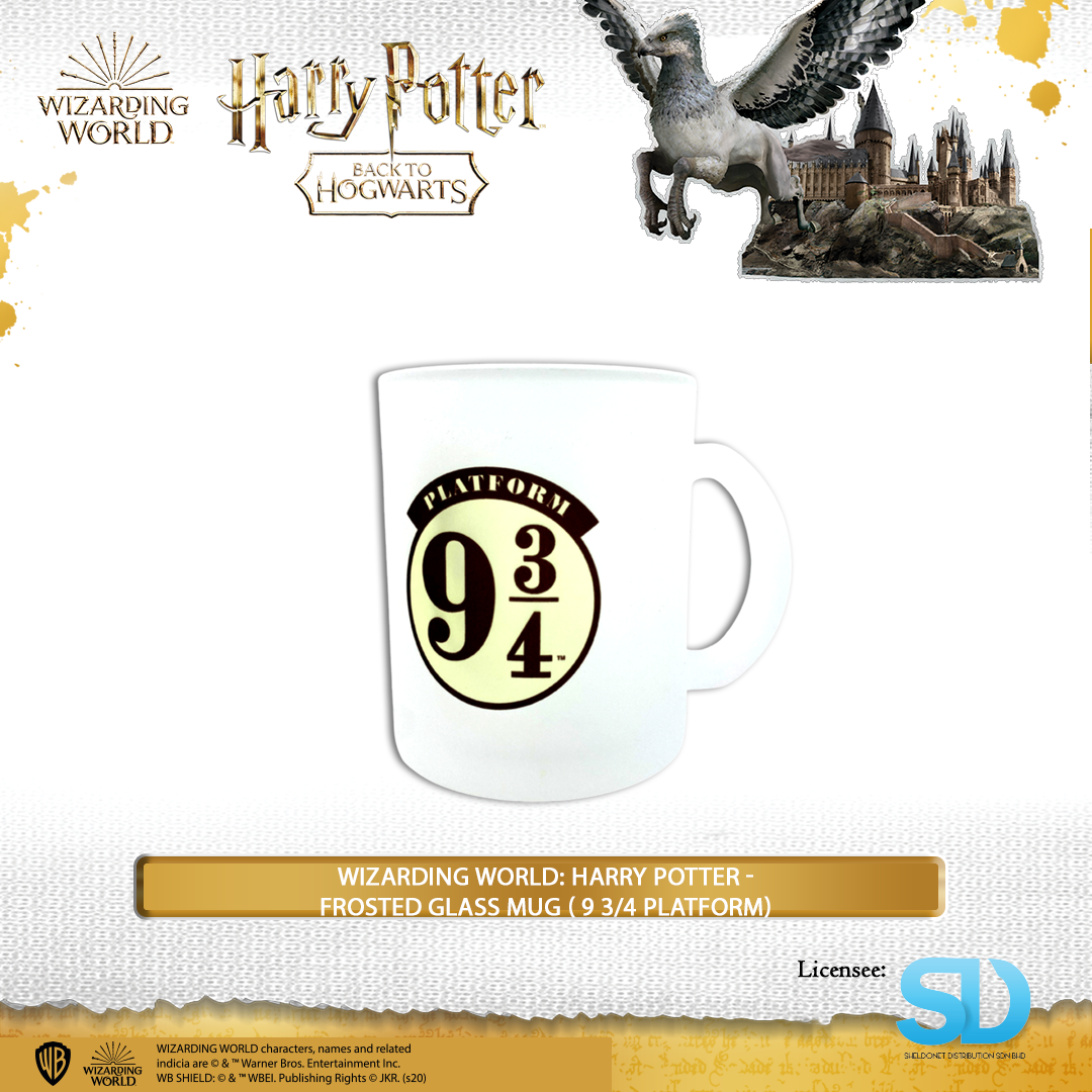 Wizarding World: Harry Potter -FROSTED GLASS MUG ( 9 3/4 PLATFORM) 3 Wizarding World: Harry Potter -FROSTED GLASS MUG ( 9 3/4 PLATFORM)
