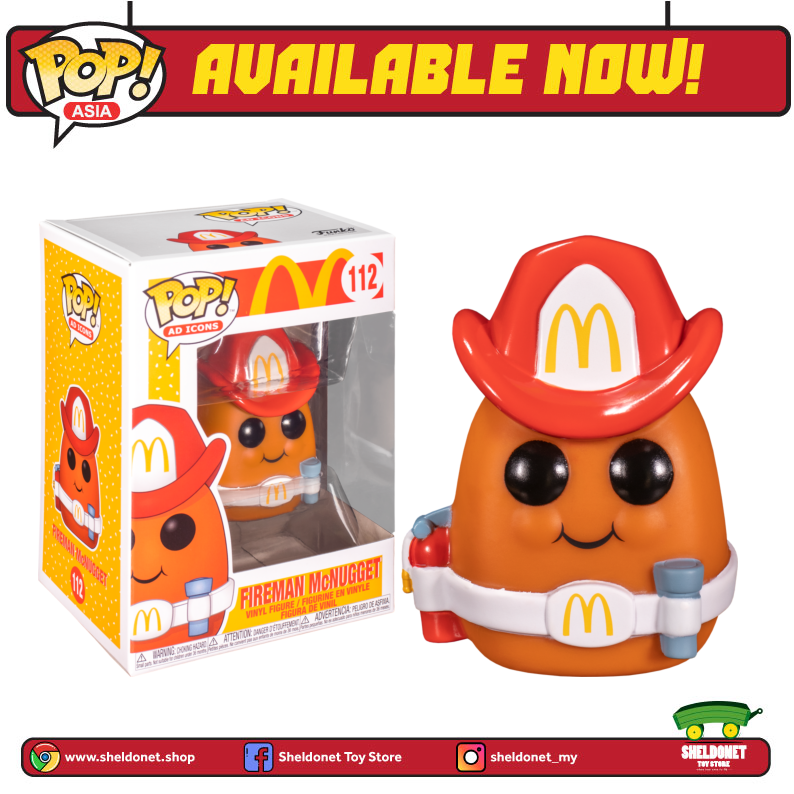 FUNKO Pop! Ad Icons: McDonald's - Fireman Nugget 3 FUNKO Pop! Ad Icons: McDonald's - Fireman Nugget
