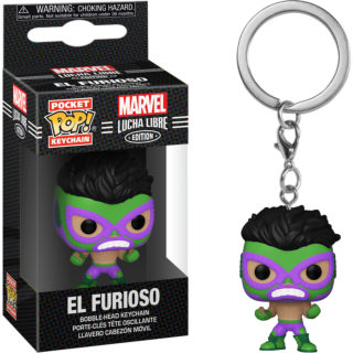 FUNKO Pocket Pop! Keychain: Marvel Luchadores - Hulk 3 FUNKO Pocket Pop! Keychain: Marvel Luchadores - Hulk