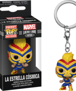 FUNKO Pocket Pop! Keychain: Marvel Luchadores - Captain Marvel