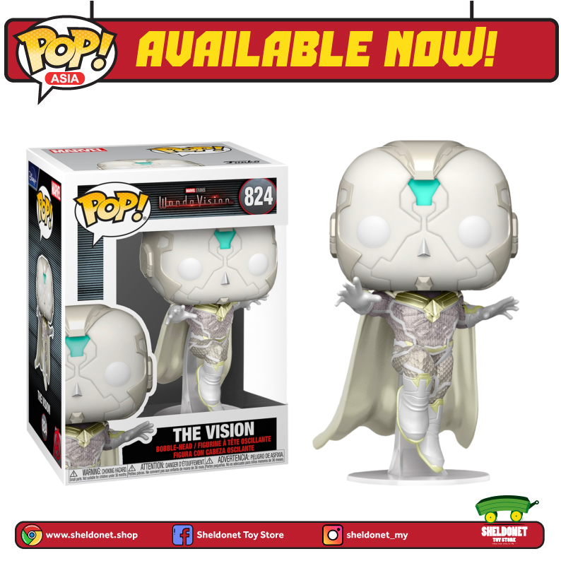 FUNKO Pop! Marvel: Wandavision - The Vision POP! VINYL 3 FUNKO Pop! Marvel: Wandavision - The Vision POP! VINYL