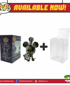 FUNKO Pop! Disney (Artist Series): Mickey Mouse - Steamboat Willie With Choice Of Pop! Protector (Exclusive) 6 FUNKO Pop! Disney (Artist Series): Mickey Mouse - Steamboat Willie With Choice Of Pop! Protector (Exclusive)