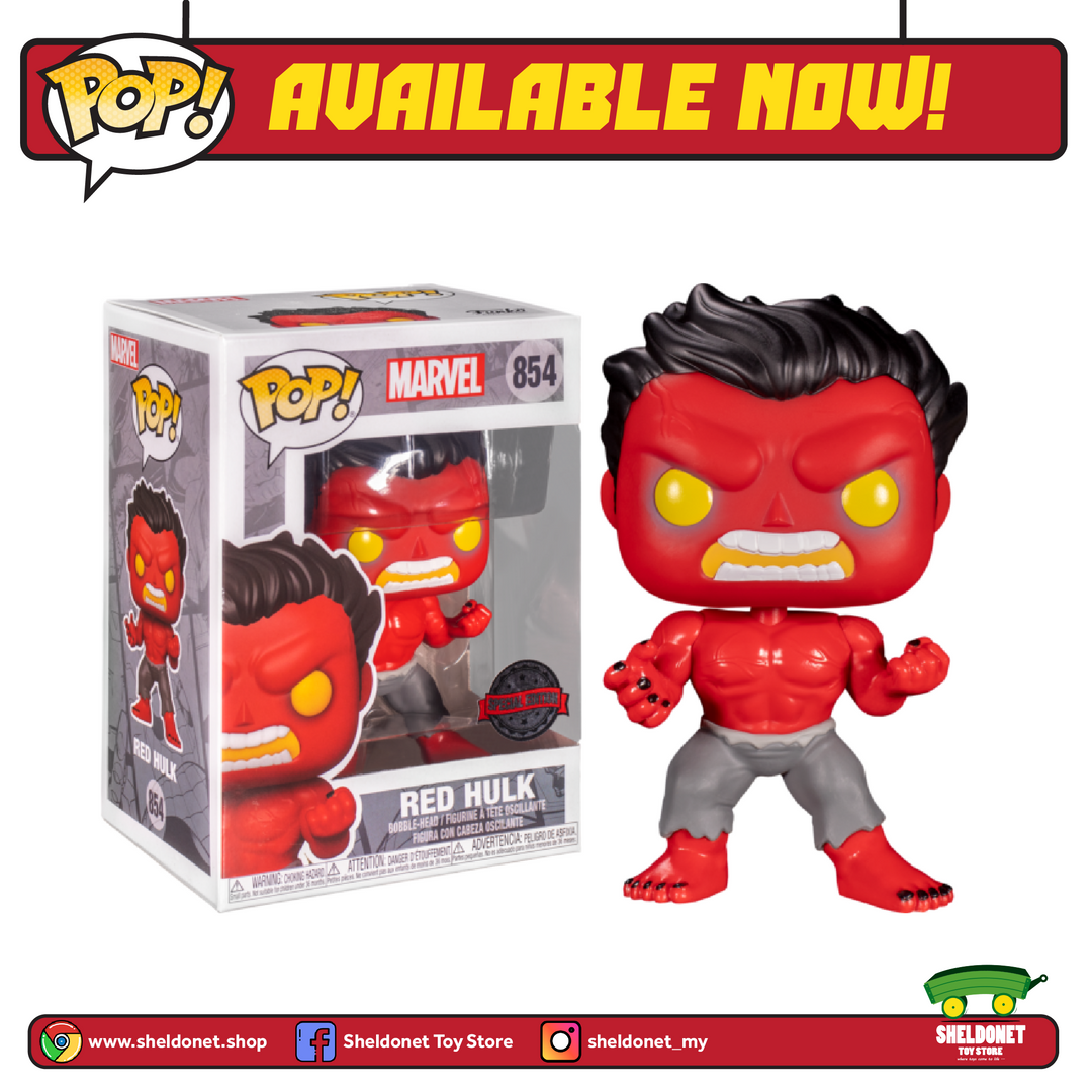 FUNKO Pop! Marvel: Marvel's Hulk - Red Hulk (Exclusive) 3 FUNKO Pop! Marvel: Marvel's Hulk - Red Hulk (Exclusive)