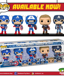 FUNKO Pop! Marvel: Year Of The Shield - Captain America: Through The Ages [5-Pack] [Exclusive]
