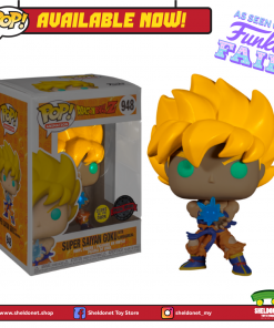 FUNKO [IN-STOCK] Pop! Animation: Dragonball Z - Super Saiyan Goku With Kamehameha Wave (Glow In The Dark) [Exclusive]