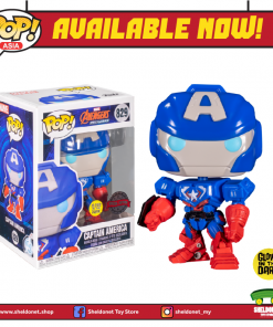 FUNKO [IN-STOCK] Pop! Marvel: Marvel Mech - Captain America (Glow In The Dark) [Exclusive]