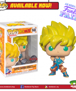 FUNKO [IN-STOCK] Pop! Animation: Dragonball Z - Super Saiyan Goku With Kamehameha Wave (Diamond Glitter) [Exclusive]