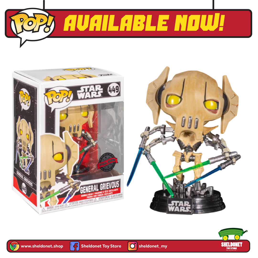 FUNKO Pop! Star Wars: General Grievous (Exclusive) 3 FUNKO Pop! Star Wars: General Grievous (Exclusive)