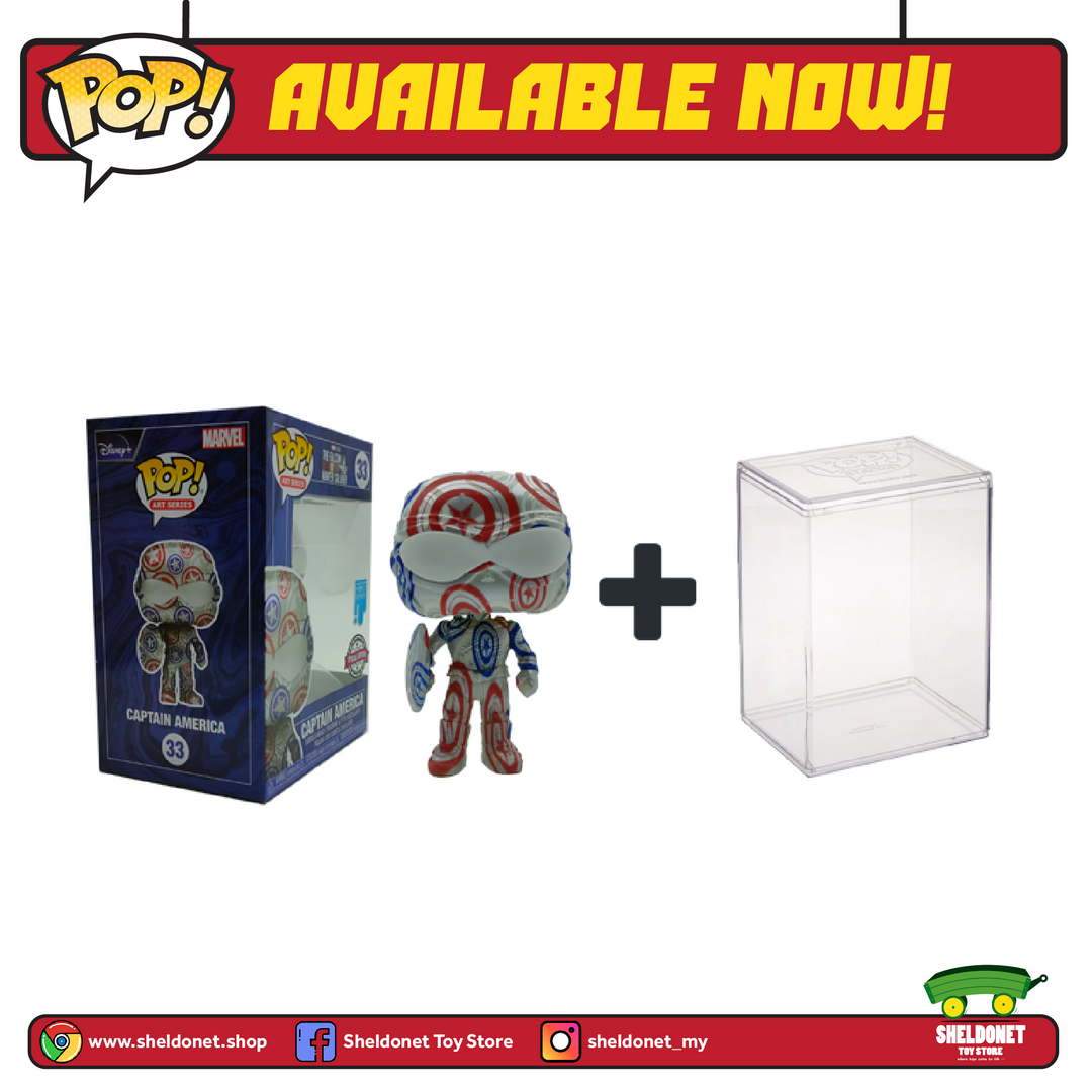 FUNKO Pop! Artist Series: Patriotic Age - Captain America (Falcon) With Choice Of Pop! Protector (Exclusive) 5 FUNKO Pop! Artist Series: Patriotic Age - Captain America (Falcon) With Choice Of Pop! Protector (Exclusive)