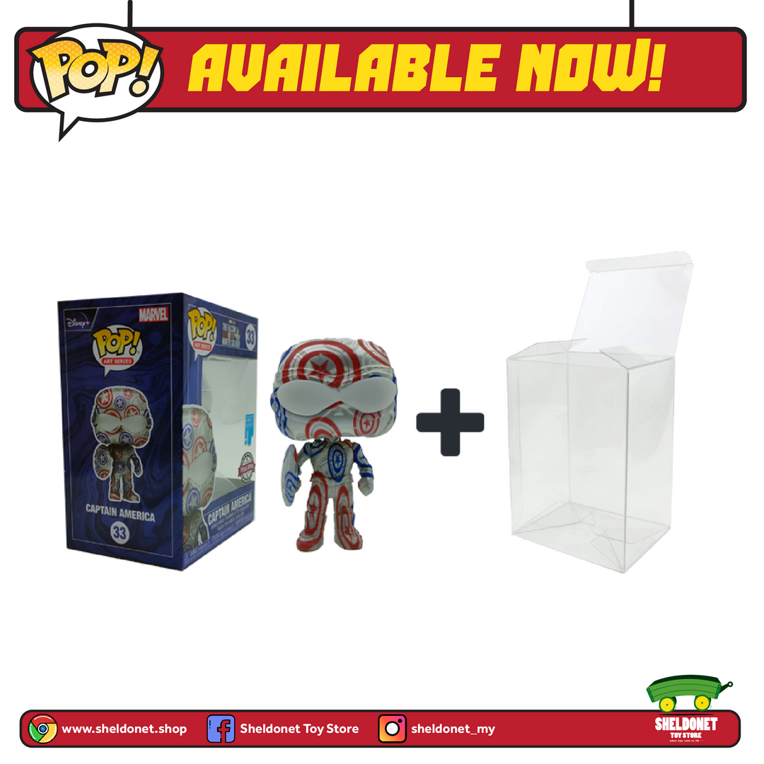 FUNKO Pop! Artist Series: Patriotic Age - Captain America (Falcon) With Choice Of Pop! Protector (Exclusive) 4 FUNKO Pop! Artist Series: Patriotic Age - Captain America (Falcon) With Choice Of Pop! Protector (Exclusive)