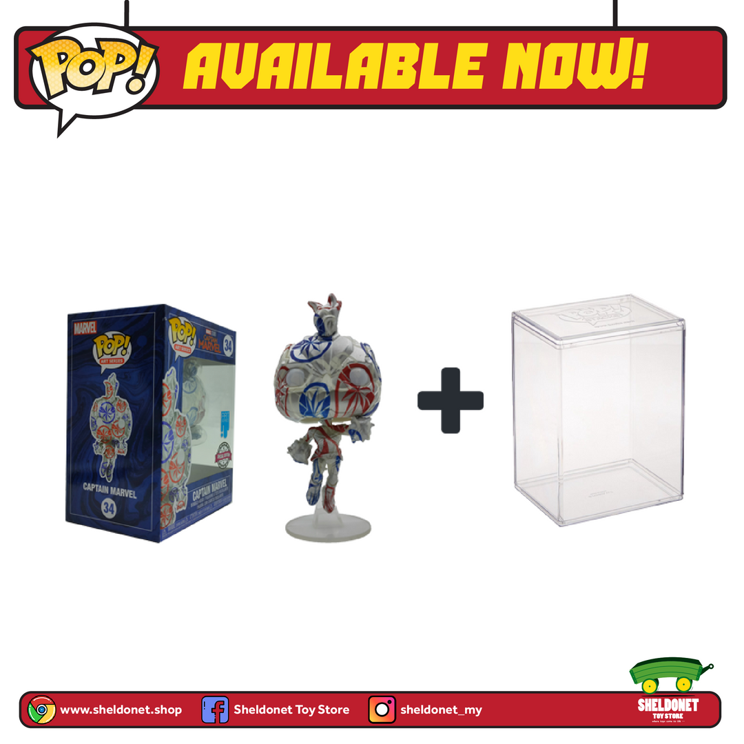 FUNKO Pop! Artist Series: Patriotic Age - Captain Marvel With Choice Of Pop! Protector (Exclusive) 5 FUNKO Pop! Artist Series: Patriotic Age - Captain Marvel With Choice Of Pop! Protector (Exclusive)