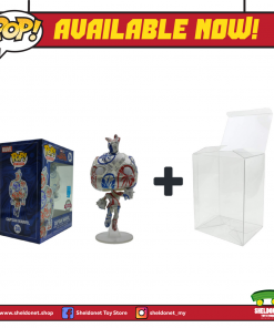 FUNKO Pop! Artist Series: Patriotic Age - Captain Marvel With Choice Of Pop! Protector (Exclusive)
