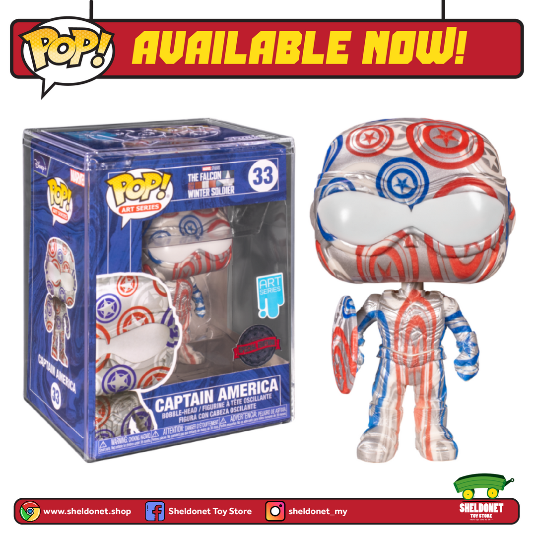 FUNKO Pop! Artist Series: Patriotic Age - Captain America (Falcon) With Choice Of Pop! Protector (Exclusive) 3 FUNKO Pop! Artist Series: Patriotic Age - Captain America (Falcon) With Choice Of Pop! Protector (Exclusive)