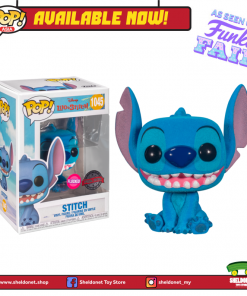 FUNKO [IN-STOCK] Pop! Disney: Lilo And Stitch - Stitch Seated (Flocked) [Exclusive]