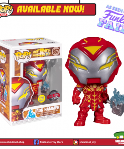 FUNKO [IN-STOCK] Pop! Marvel: Infinity Warps - Iron Hammer With Mjolnir (Glow In The Dark) [Exclusive]