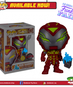 FUNKO [IN-STOCK] Pop! Marvel: Infinity Warps - Iron Hammer With Mjolnir (Glow In The Dark) [Exclusive]