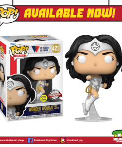 FUNKO Pop! Heroes: Wonder Woman 80th Anniversary -Wonder Woman (White Lantern) (Glow In The Dark) [Exclusive]