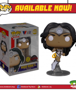 FUNKO Pop! Heroes: Wonder Woman 80th Anniversary -Wonder Woman (White Lantern) (Glow In The Dark) [Exclusive]