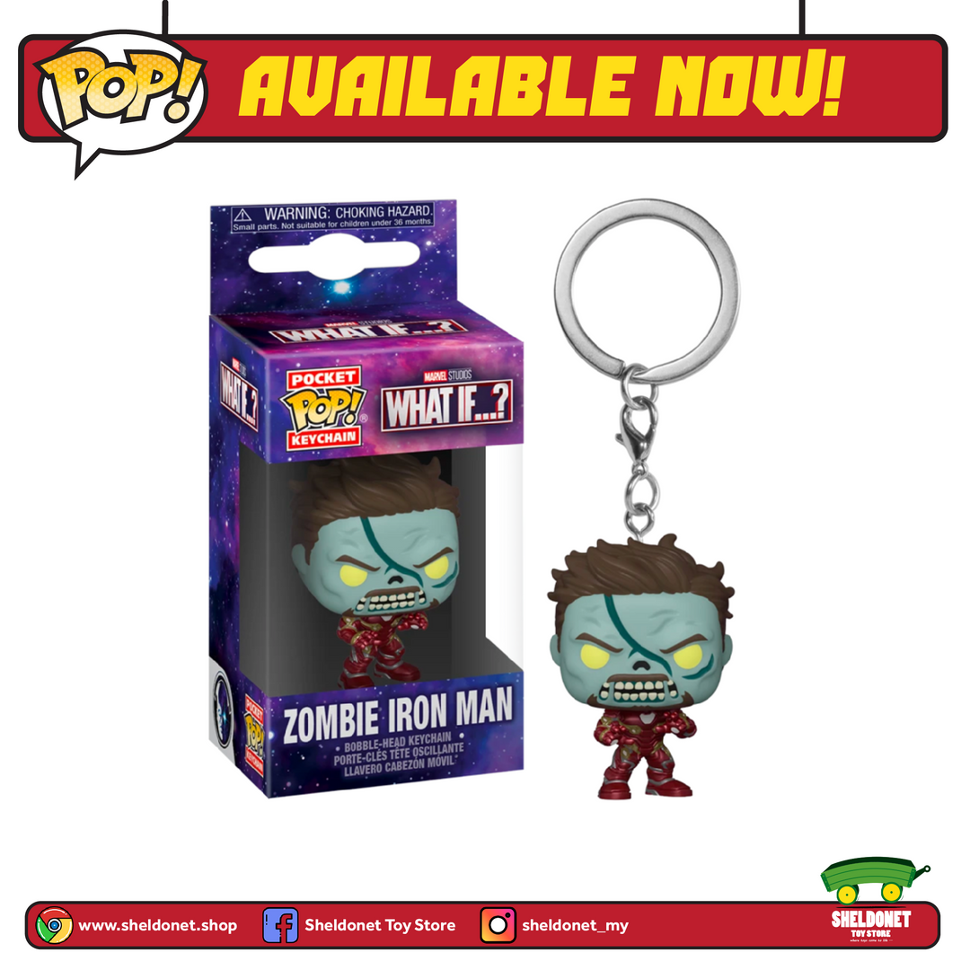 FUNKO Pocket Pop! Keychain: What If…? - Zombie Iron Man 3 FUNKO Pocket Pop! Keychain: What If…? - Zombie Iron Man