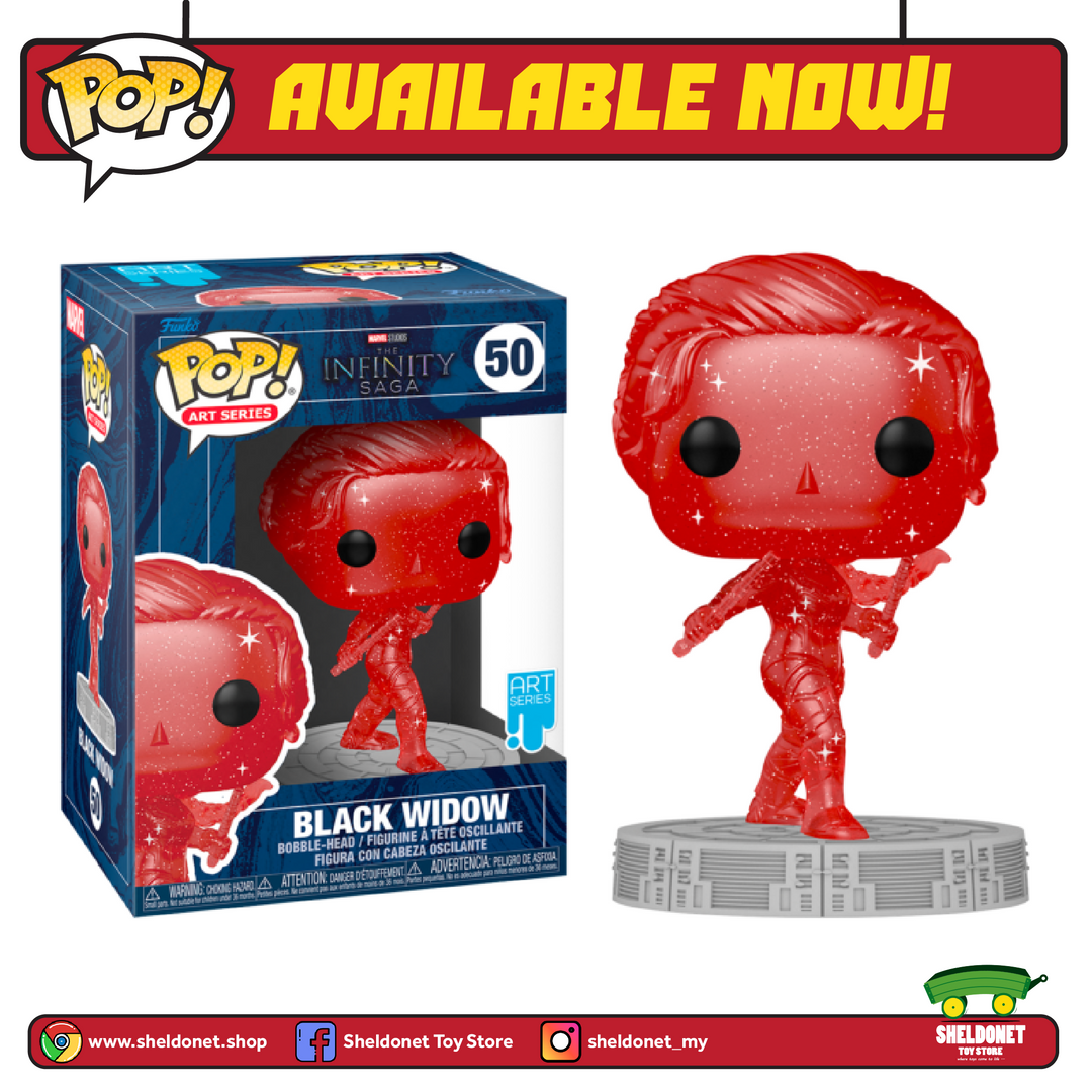 FUNKO Pop! Artist Series: Infinity Saga - Black Widow (Red) With Pop! Protector 3 FUNKO Pop! Artist Series: Infinity Saga - Black Widow (Red) With Pop! Protector