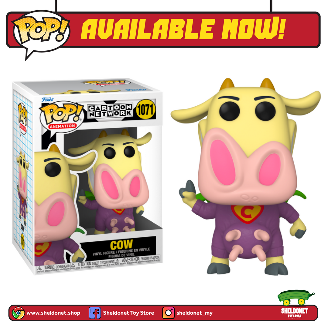 FUNKO Pop! Animation: Cow And Chicken - Superhero Cow 3 FUNKO Pop! Animation: Cow And Chicken - Superhero Cow