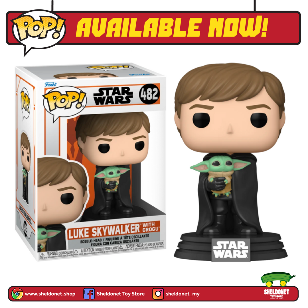 FUNKO Pop! Star Wars: The Mandalorian - Luke Skywalker With Grogu 3 FUNKO Pop! Star Wars: The Mandalorian - Luke Skywalker With Grogu