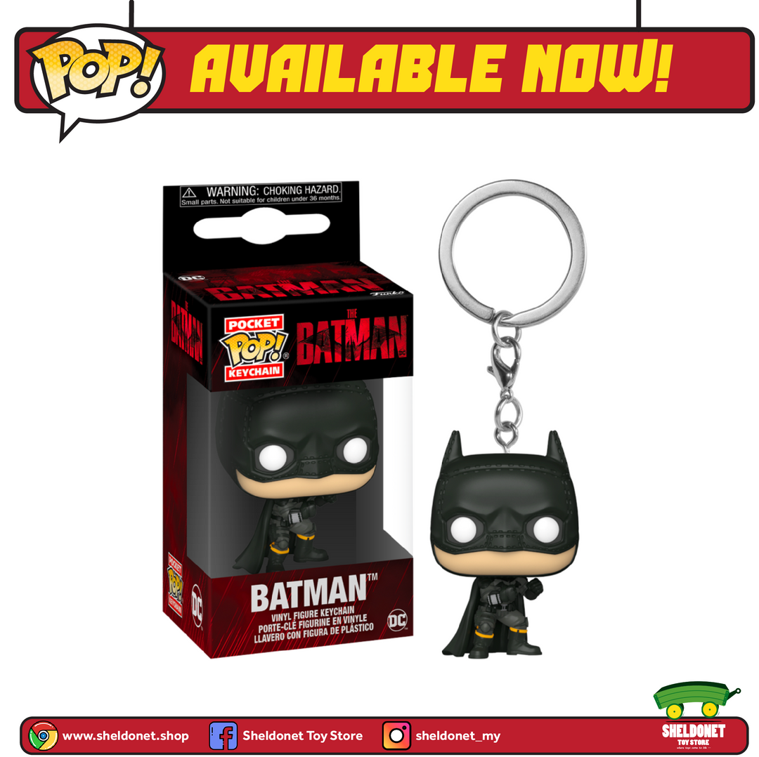 FUNKO Pocket Pop Keychain: The Batman - Batman Pocket POP! Keychain 3 FUNKO Pocket Pop Keychain: The Batman - Batman Pocket POP! Keychain