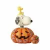 Enesco : Peanuts By Jim Shore - Snoopy Woodstock In Pumpkin
