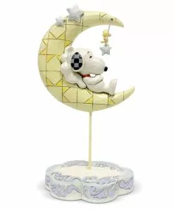 Enesco : Peanuts By Jim Shore - Snoopy Sleeping On Moon