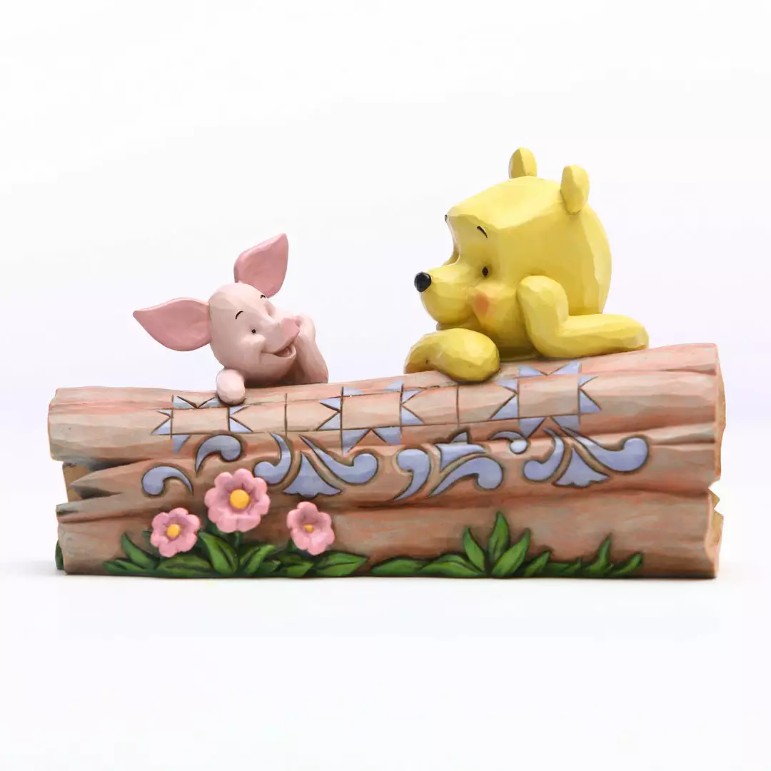 Enesco : Disney Traditions - Winnie The Pooh And Piglet By Log 3 Enesco : Disney Traditions - Winnie The Pooh And Piglet By Log
