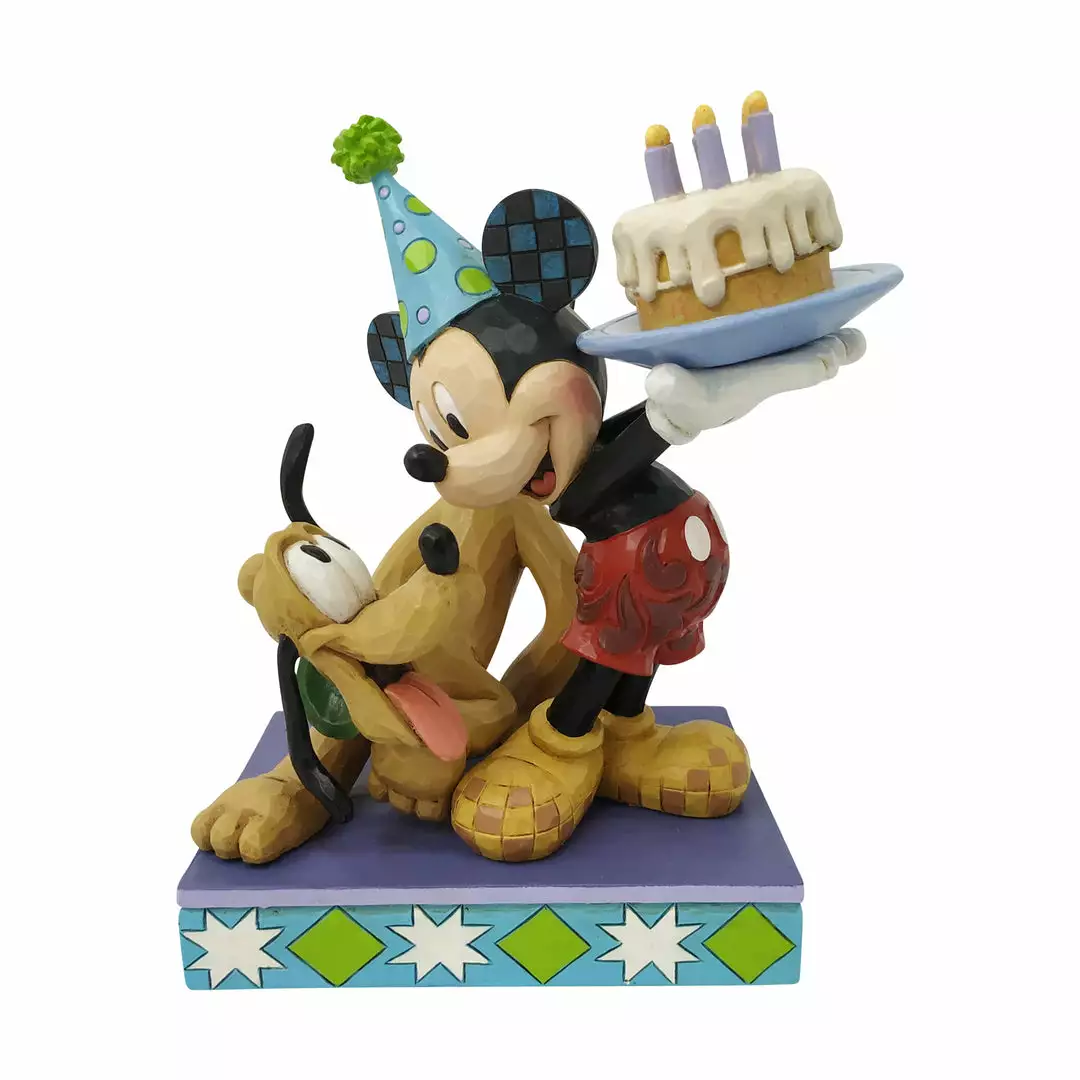 Enesco : Disney Traditions - Pluto And Mickey Birthday 3 Enesco : Disney Traditions - Pluto And Mickey Birthday