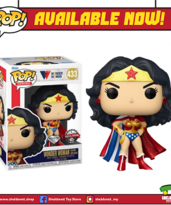 FUNKO Pop! Heroes: Wonder Woman 80th - Wonder Woman Classic With Cape (Diamond Glitter) [Exclusive]