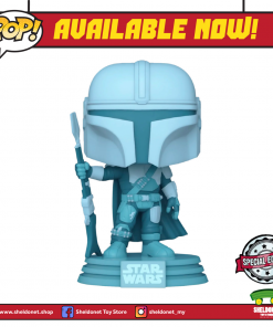 FUNKO Pop! Star Wars: The Mandalorian - The Mandalorian (Hologram) (Glow In The Dark) [Exclusive]