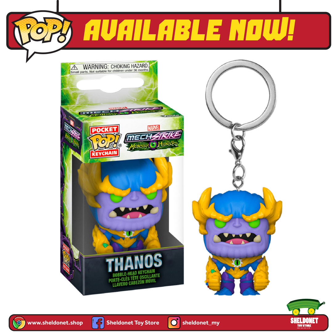 FUNKO Pocket Pop! Keychain: Marvel Mech: Monster Hunters - Thanos 3 FUNKO Pocket Pop! Keychain: Marvel Mech: Monster Hunters - Thanos