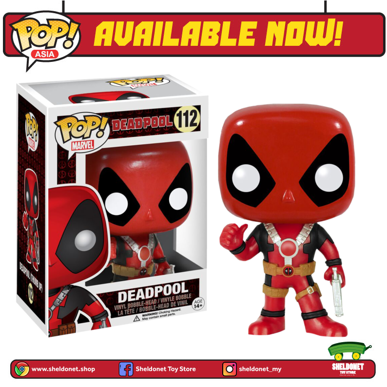 FUNKO Pop! Marvel: Deadpool - Thumbs Up Deadpool 3 FUNKO Pop! Marvel: Deadpool - Thumbs Up Deadpool