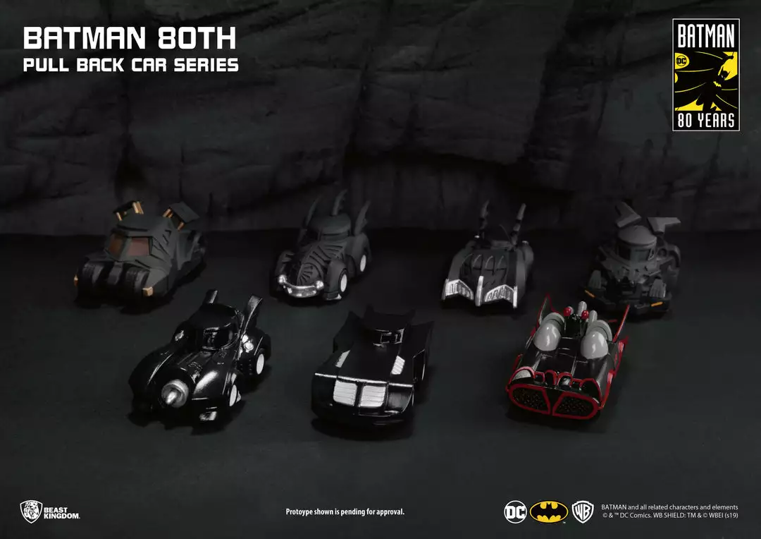 Beast Kingdom: Batman 80th Pull Back Car Series - Comes In 7 Collections (Year Series 1966, 1992, 1995, 1997, 2005, 2017) 4 Beast Kingdom: Batman 80th Pull Back Car Series - Comes In 7 Collections (Year Series 1966, 1992, 1995, 1997, 2005, 2017)