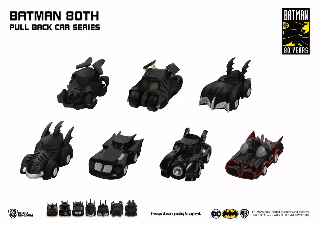 Beast Kingdom: Batman 80th Pull Back Car Series - Comes In 7 Collections (Year Series 1966, 1992, 1995, 1997, 2005, 2017) 6 Beast Kingdom: Batman 80th Pull Back Car Series - Comes In 7 Collections (Year Series 1966, 1992, 1995, 1997, 2005, 2017)