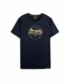 Beast Kingdom: Batman Series: Golden Logo Tee (Navy)