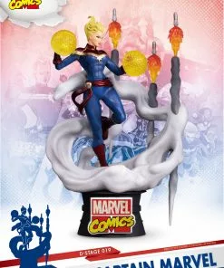 Beast Kingdom: Diorama Stage-019-MARVEL COMICS-Captain Marvel