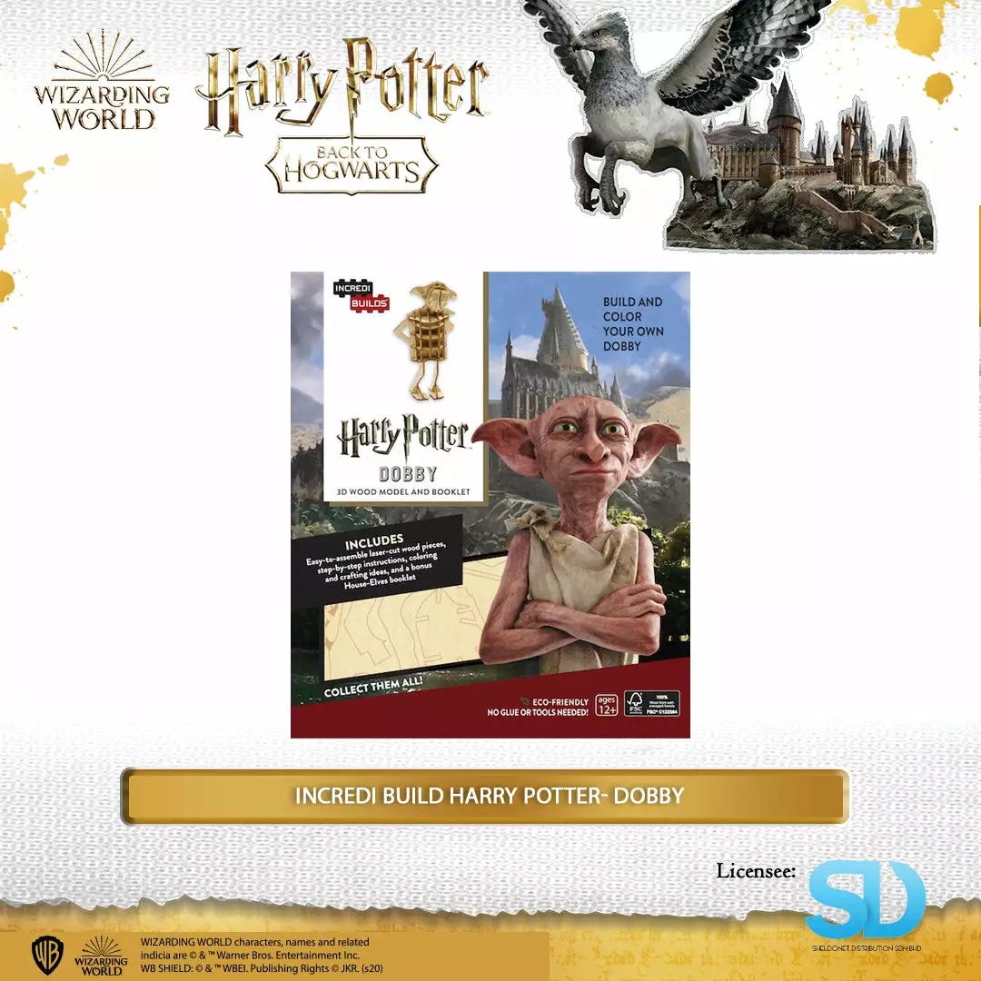 Wizarding World Team Green: Incredi Build Harry Potter - Dobby 3 Wizarding World Team Green: Incredi Build Harry Potter - Dobby