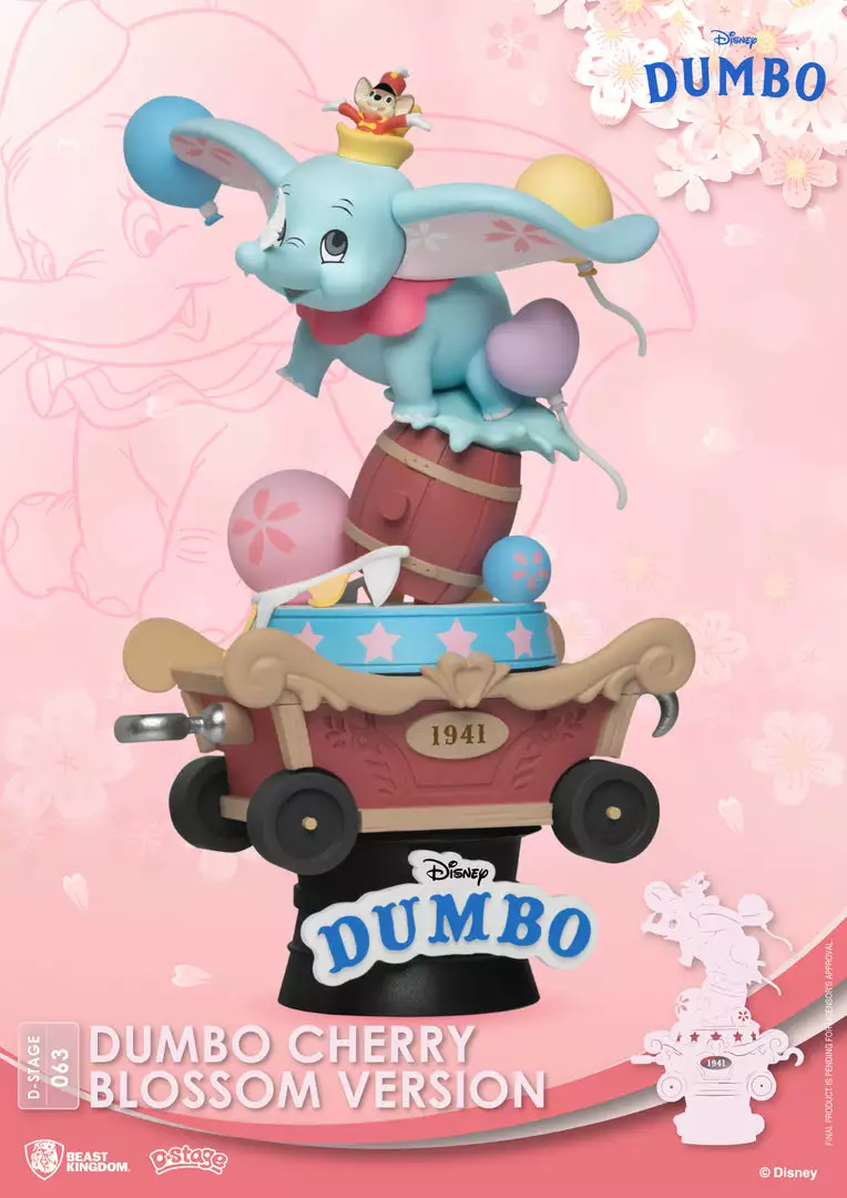 Beast Kingdom: DS-063 Disney Dumbo Cherry Blossom Version Diorama Stage D-Stage Figure Statue 3 Beast Kingdom: DS-063 Disney Dumbo Cherry Blossom Version Diorama Stage D-Stage Figure Statue
