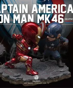 Beast Kingdom Captain America: Civil War - Captain America & Iron Man Mark 46 Statue EA-025