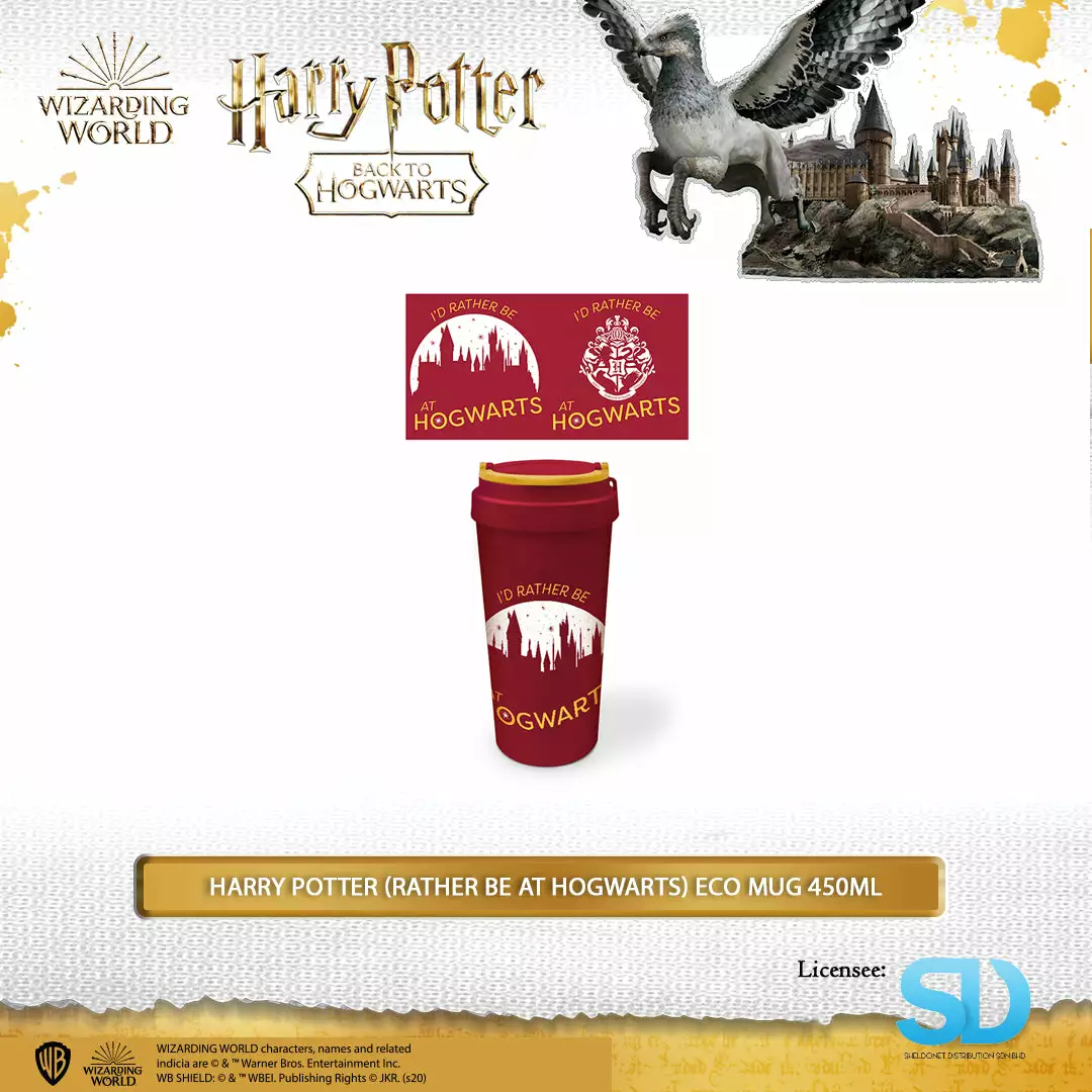 Wizarding World Pyramid International: Harry Potter (Rather Be At Hogwarts) Eco Mug 450Ml 3 Wizarding World Pyramid International: Harry Potter (Rather Be At Hogwarts) Eco Mug 450Ml