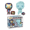 FUNKO [READY STOCK] Pop! Marvel: Avengers: End Game - Hologram Tony Stark & Morgan With Helmet (Glow In The Dark) [2-Pack] [Exclusive]