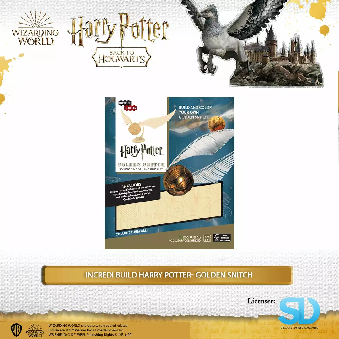 Wizarding World Team Green: Incredi Build Harry Potter - Golden Snitch 3 Wizarding World Team Green: Incredi Build Harry Potter - Golden Snitch