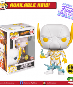 FUNKO [IN-STOCK] Pop! Heroes: The Flash - Godspeed (Glow In The Dark) [Exclusive]