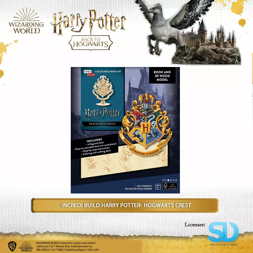 Team Green: Incredi Build Harry Potter - Hogwarts Crest Wizarding World 3 Team Green: Incredi Build Harry Potter - Hogwarts Crest Wizarding World