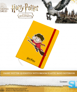 Wizarding World Harry Potter: Diary With Elastic Band Notebook - (Harry Potter Quidditch With Broom)