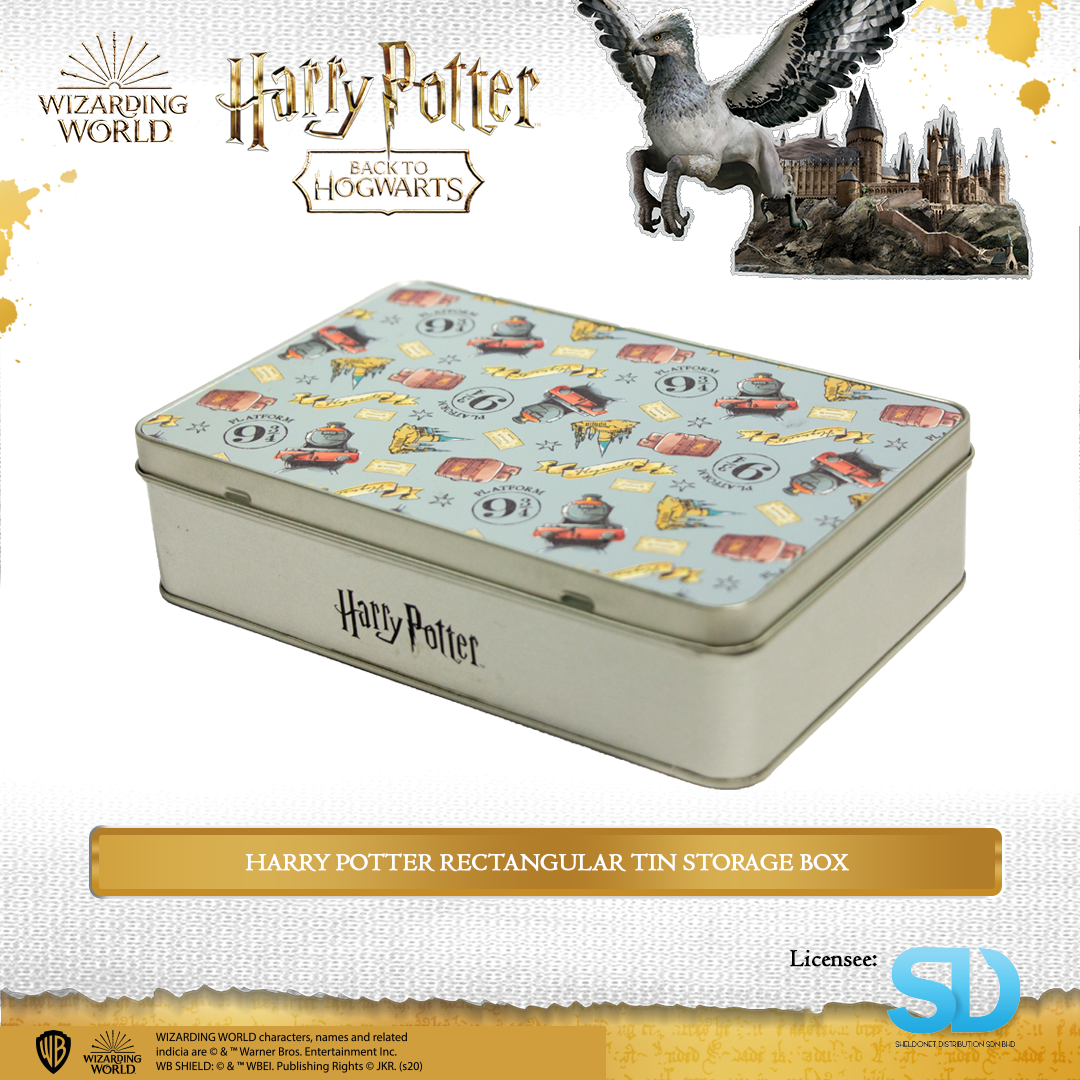 Wizarding World: Harry Potter Rectangle Container Tin Finished 3 Wizarding World: Harry Potter Rectangle Container Tin Finished