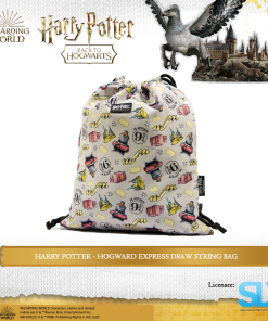 Wizarding World: Harry Potter - Hogwarts Express Logos Featured Drawstring Bag